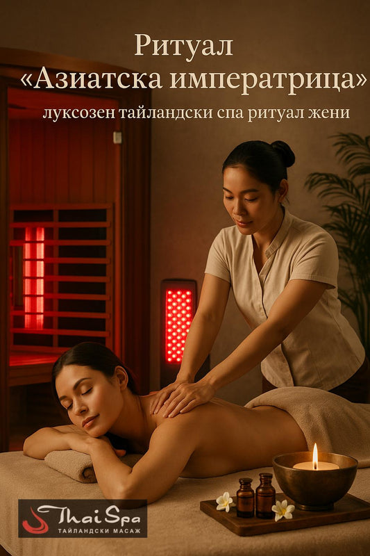 Подарете си незабравимо изживяване с ритуала „Азиатска императрица“ в Тай Спа – специално създаден за жени, които искат да съчетаят авантюристичния дух със спокойствие и изящество. Този луксозен ритуал ще ви помогне да възстановите енергията си, да се отпуснете дълбоко и да разгърнете вътрешната си сила.