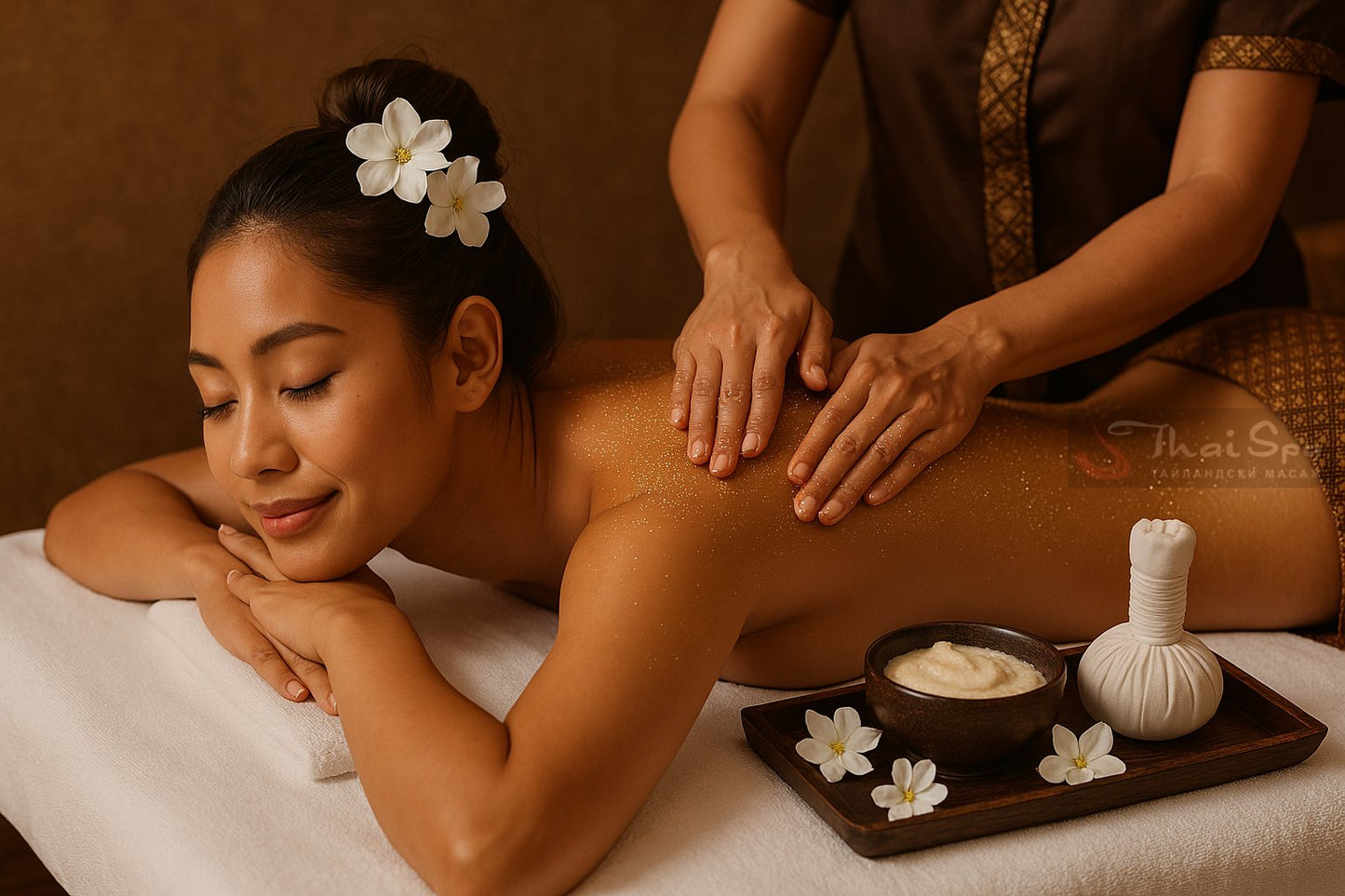 ТАЙЛАНДСКИ МАСАЖ С ГОРЕЩИ БИЛКОВИ КОМПРЕСИ